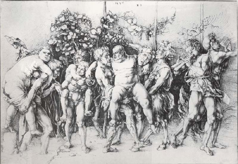 Andrea Mantegna A Bacchanal with silengus oil painting picture